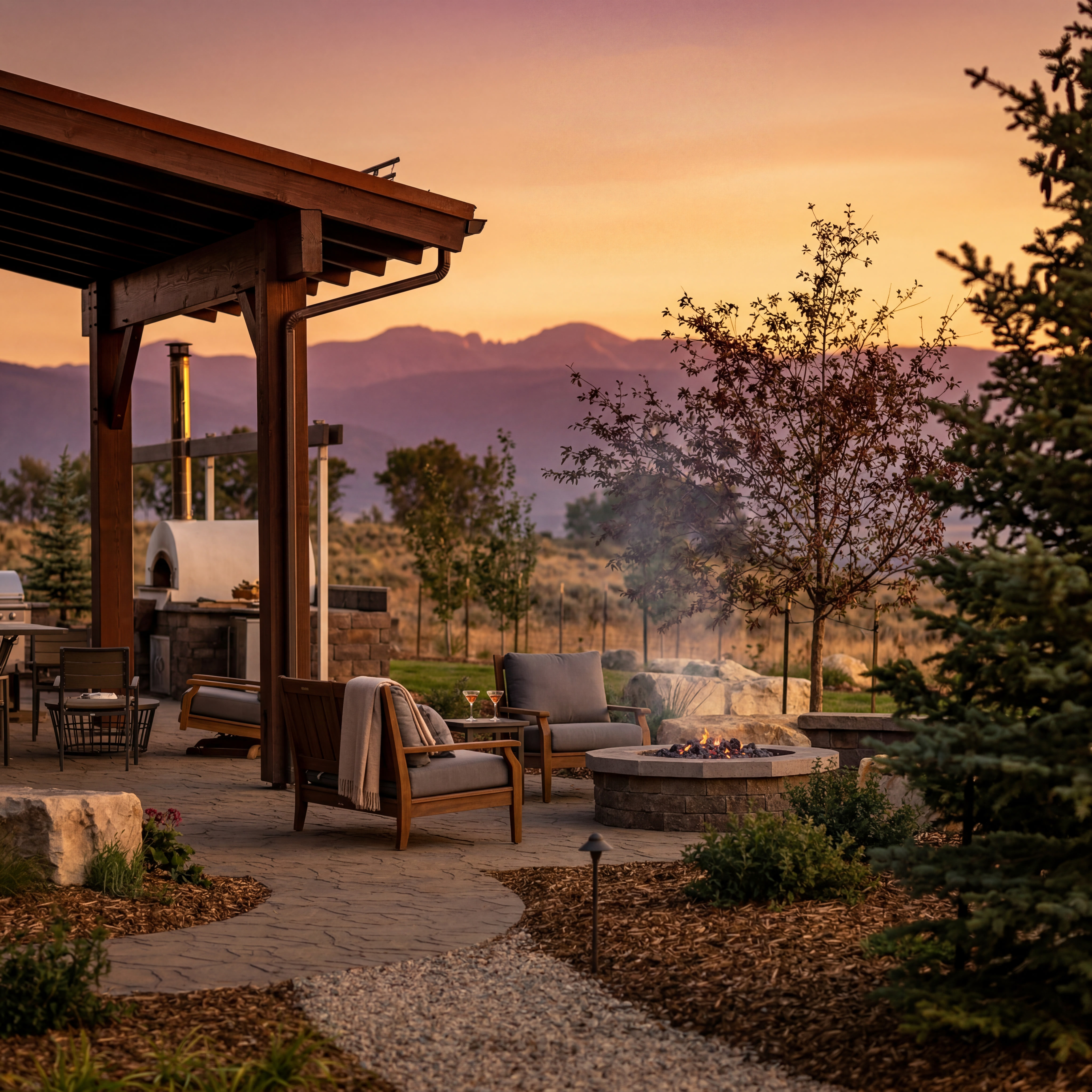 Luxury landscape construction in Park City Utah